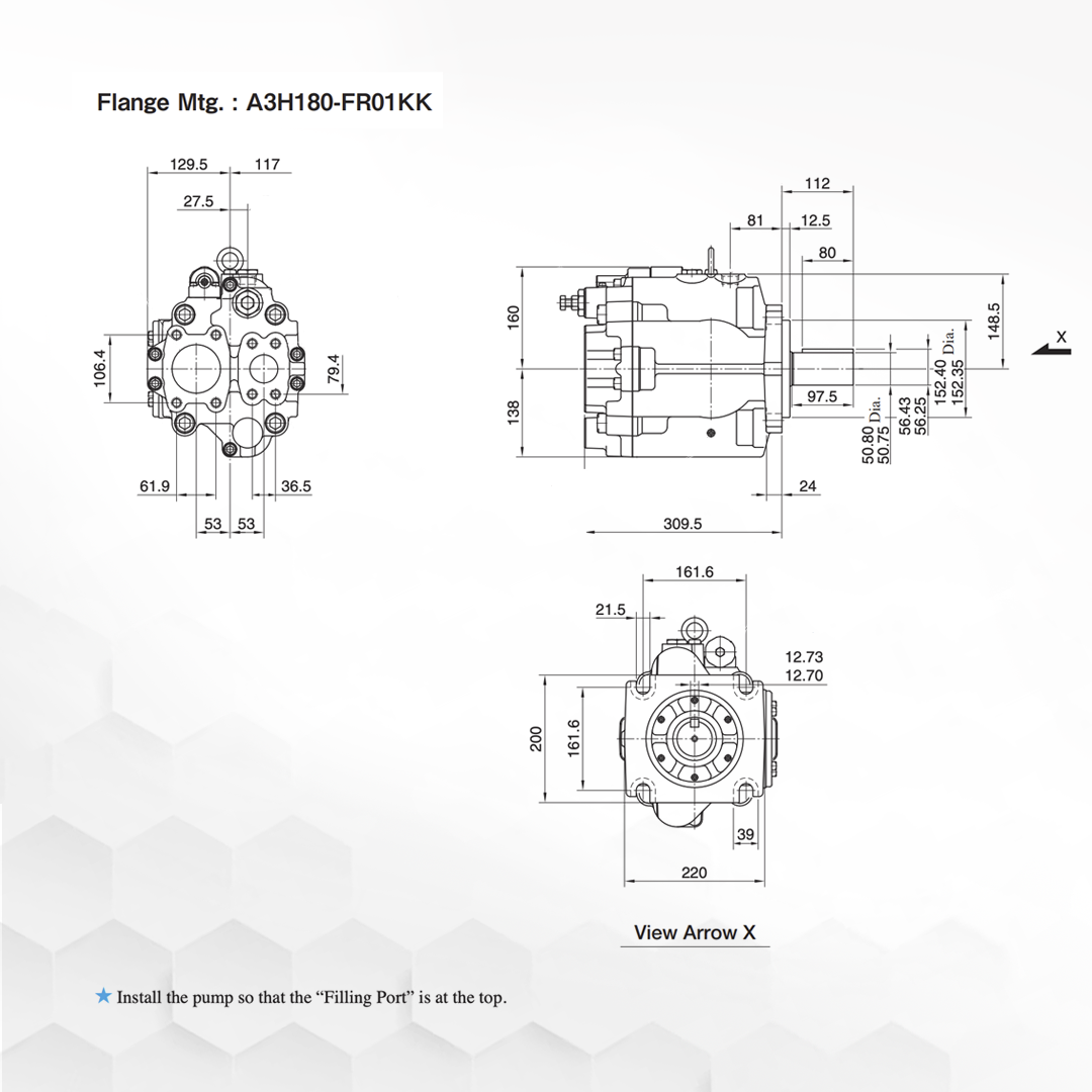 A3H180-FR01KK-10954 | Variable Displacement Piston Pump A3H180-FR01KK-10954 | Variable Displacement Piston Pump